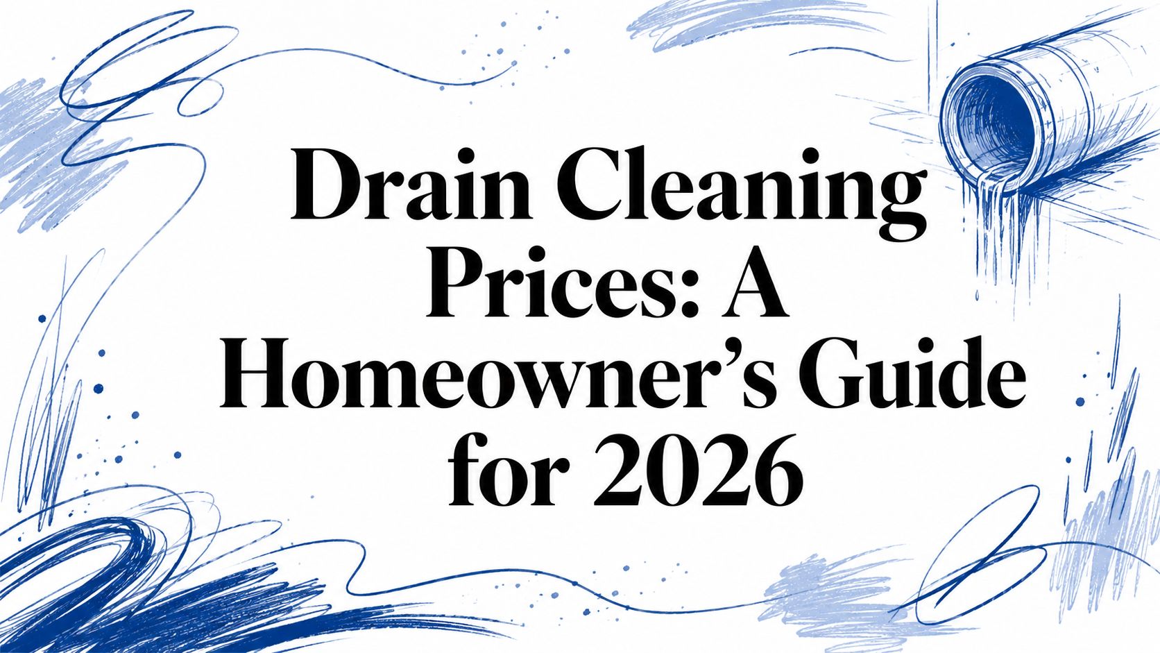 Drain Cleaning Prices: A Homeowner’s Guide for 2026