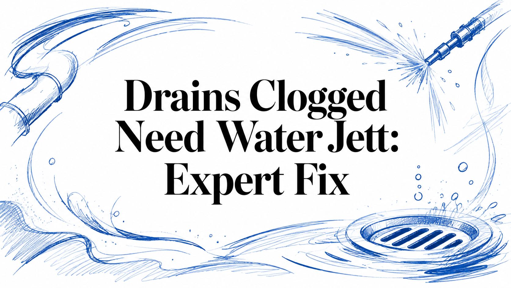 Drains Clogged Need Water Jett: Expert Fix