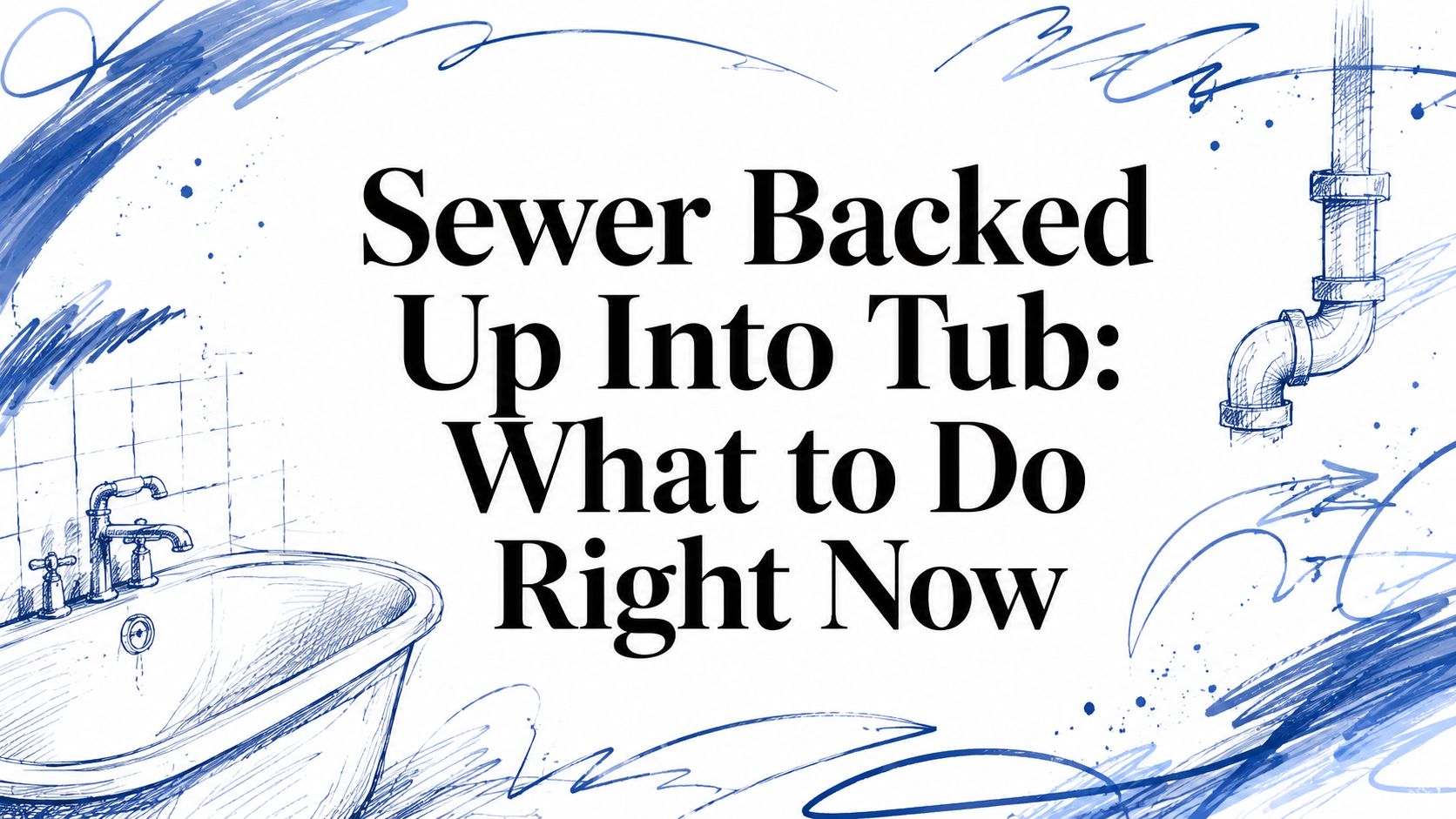 Sewer Backed Up Into Tub: What to Do Right Now